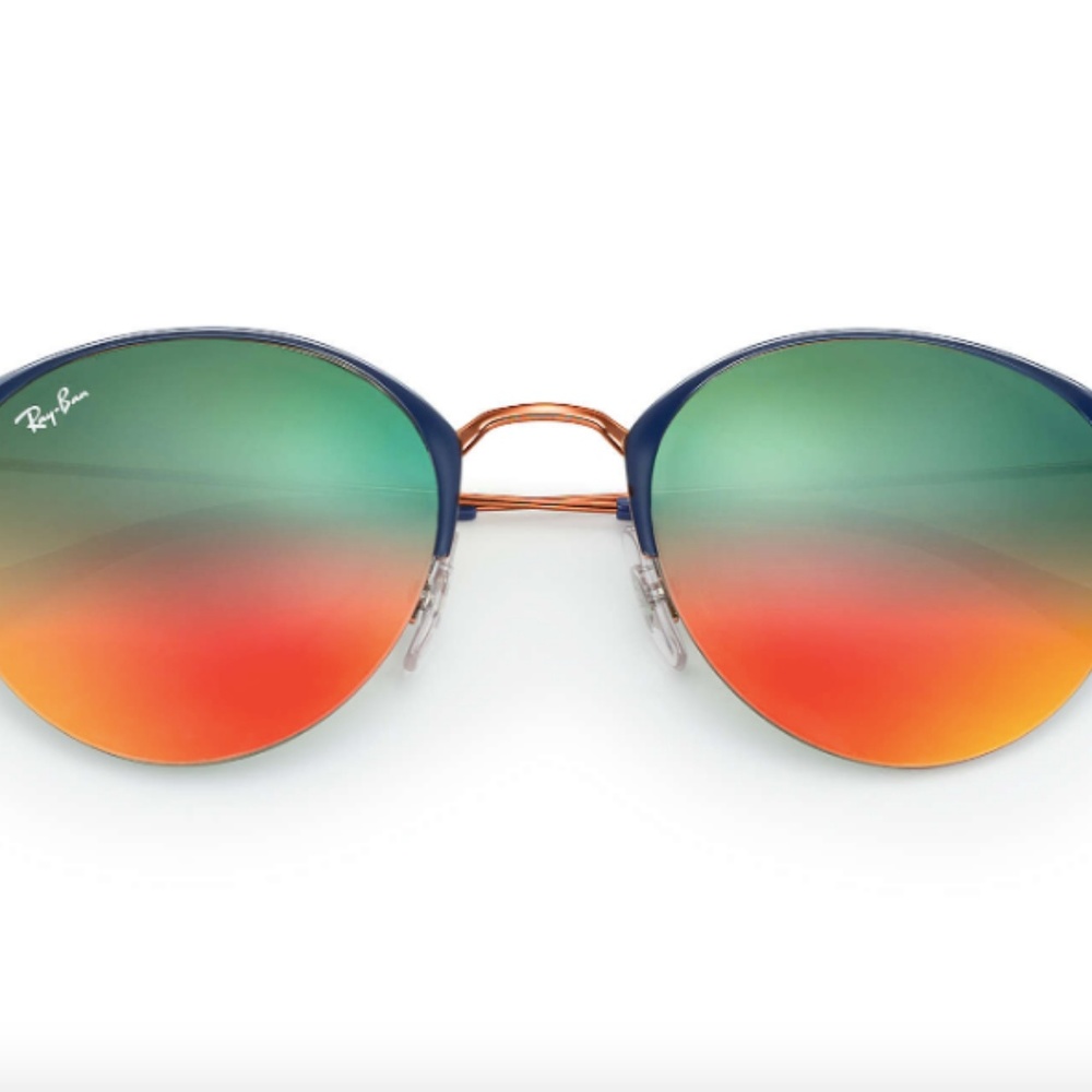 Ray-Ban RB3578 Blue/Orange Gradient Mirror w/ Case